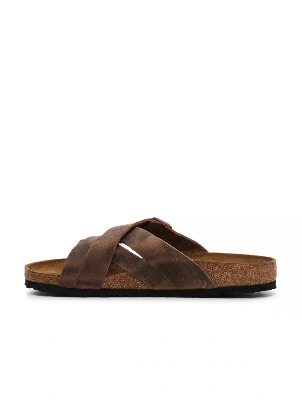 BIRKENSTOCK MEN LUGANO SLIDES - CAMBERRA OLD TOBACCO 44 US 11-11.5 gently used